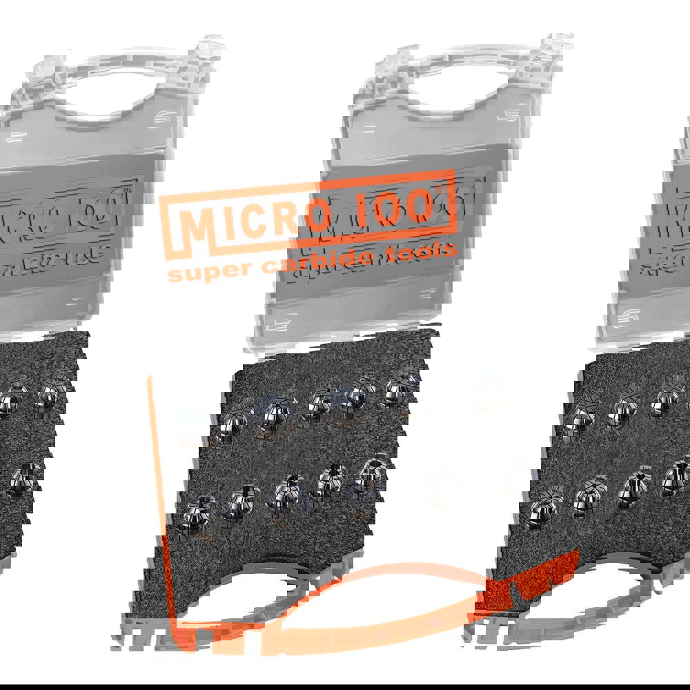 Collet Sets; Collet Series: ER16 ; Minimum Collet Capacity (Decimal Inch): 0.0540 ; Maximum Collet Capacity (Decimal Inch): 0.3750 ; Material: Steel ; Number Of Pieces: 10 ; TIR (Decimal Inch): 0.000400